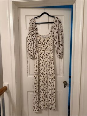faithfull the brand rosas midi dress Rosas Midi Dress Meander Micro Purple